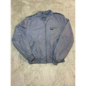 Vintage 80s Members Only Original Iconic Racer Cafe Jacket Size 46L Gray Retro
